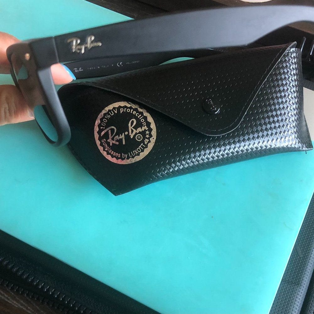 Matte Black New Wayfair Ray Bans (polarized)